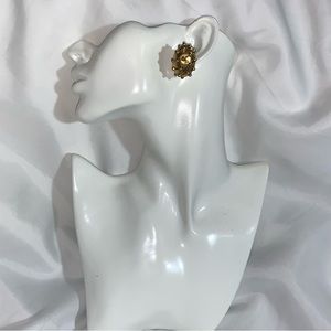 authentic CHANEL clip back CACCOON earrings